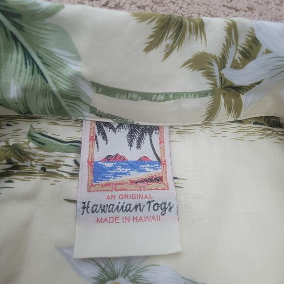 Hawaiian Togs Mens 2XL Aloha Shirt Short Sleeve Tropical Floral Cotton - Picture 7 of 8